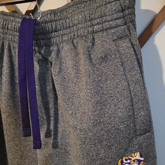 Knights Apparel LSU Tigers Gray Sweat Pants SZ L - Picture 3 of 5